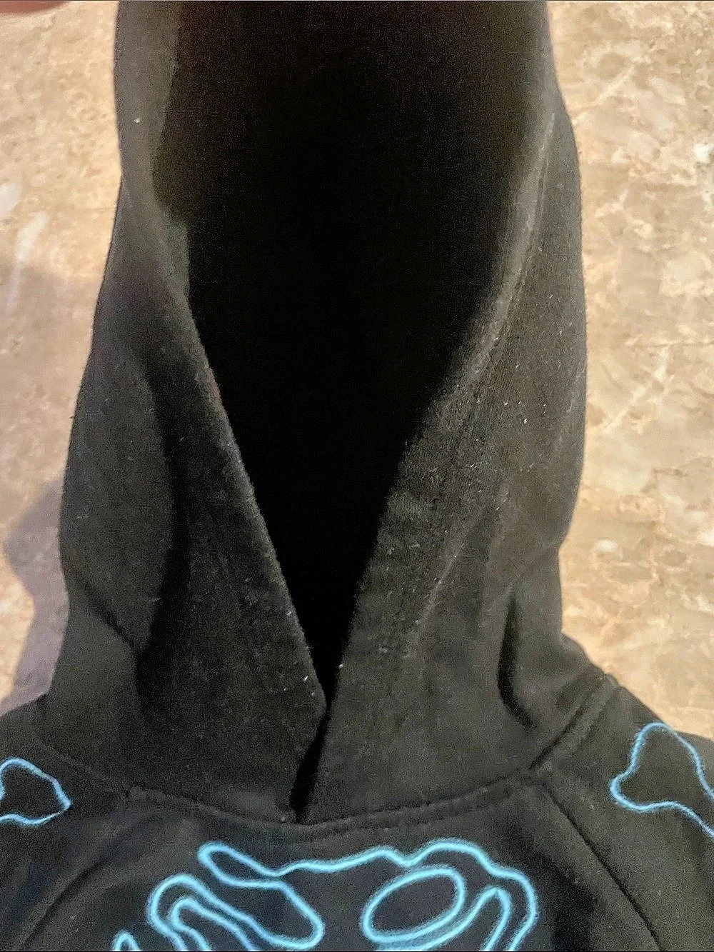 Halloween Old Navy Kids Skeleton bones Graphic Hoodie Black & Blue Baby 12-18M